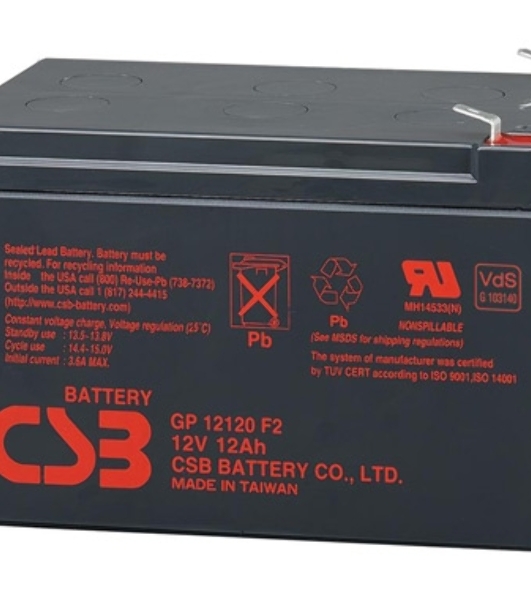 Батарея CSB GP 12120 (12V 12Ah) F2