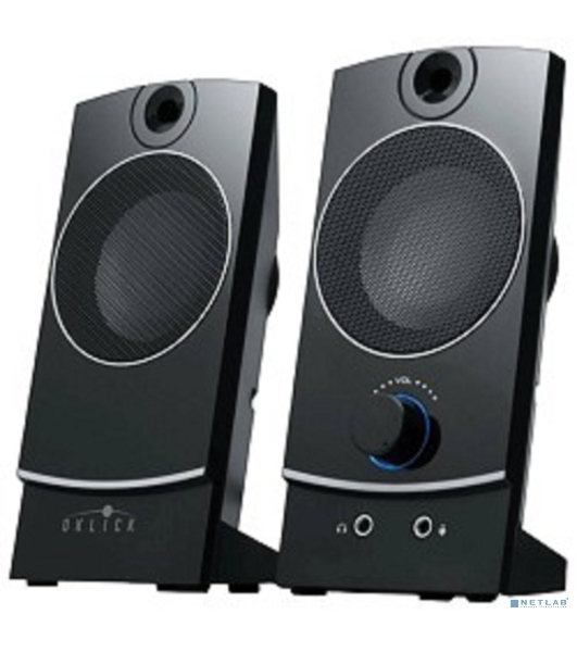Акустическая система Oklick OK-118 2.0 черный 4Вт