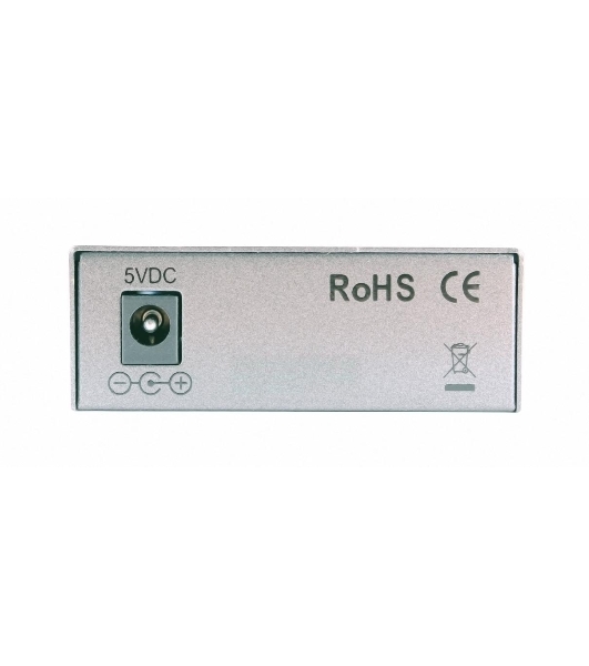 Медиаконвертер OSNOVO OMC-100-21S5b FE, 2*10/100Base-T, 1 оптический порт (SC, tx1550нм/rx1310нм) 100Base-FX, до 20 км