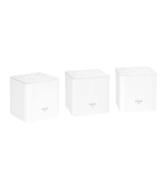 Двухдиапазонная Wi-Fi Mesh система Tenda nova MW3 (3 роутера) АС1200, 2 порта fast ethernet RJ45