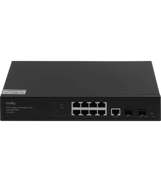 Коммутатор Cudy GS2008S2, 8×1 Гбит/с, 2×1 Гбит/с SFP