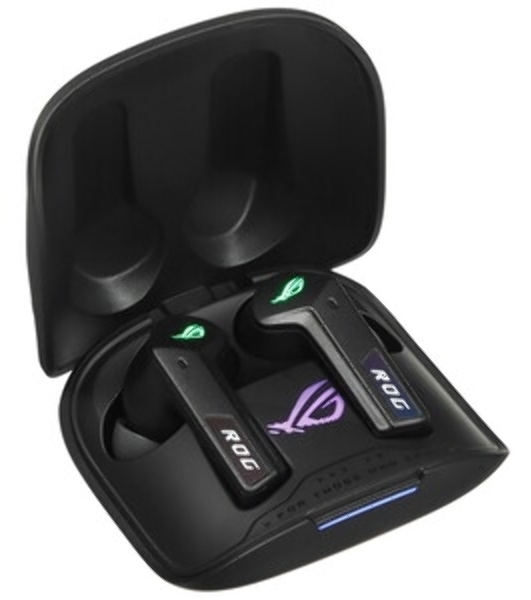 Гарнитура ASUS ROG Cetra True Wireless SpeedNova чёрный, беспроводная, радиоканал, до 26 ч, совместимость с PS5