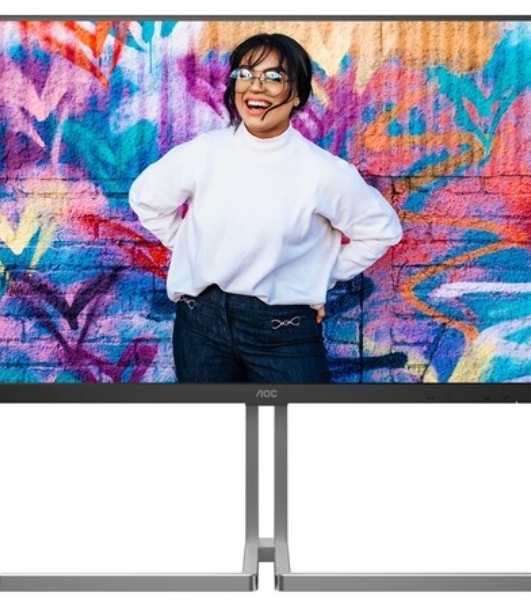 Монитор 31.5' AOC U32U3CV IPS 3840x2160, 60 Гц, 4 мс, 16:9, 400 кд/м², 2xHDMI 2.0, DP 1.4, USB-C, 3.5 Jack, USB Hub (4x USB 3.2), динамики (2x3 Вт), HDR10, Adaptive-Sync, черный