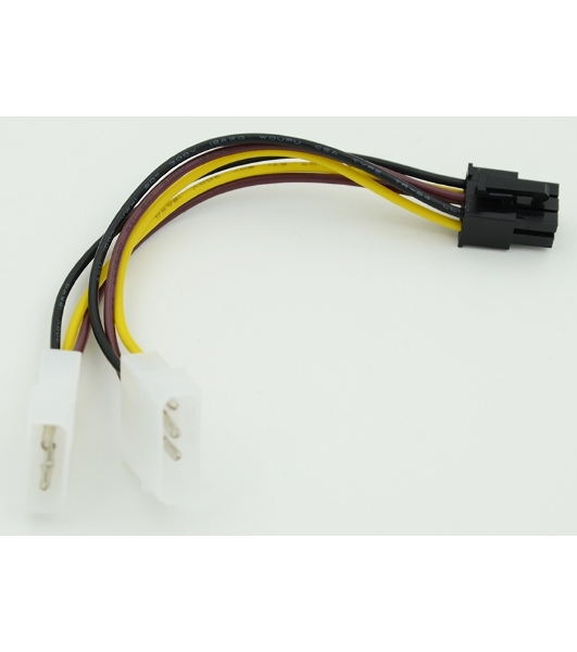 Кабель питания Molex/PCI-E 6pin 0.15м