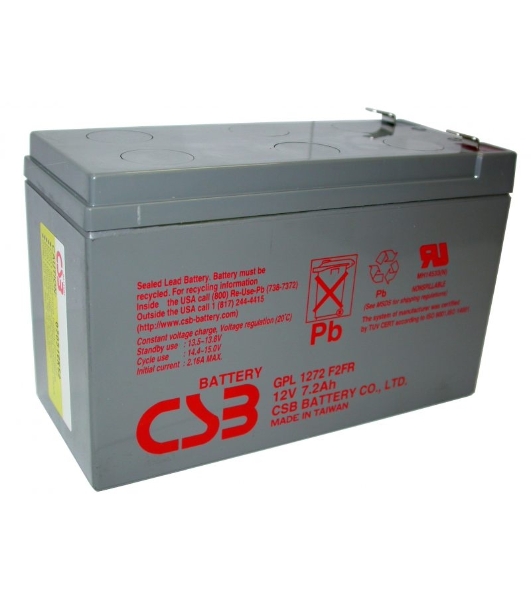 Аккумулятор CSB GPL1272 F2FR (12V 7.2Ah)