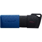 Флешка USB Kingston DataTraveler Exodia M (DTXM/64Gb), 64Gb, USB 3.0, R/W 70/45, черный/синий, фото8