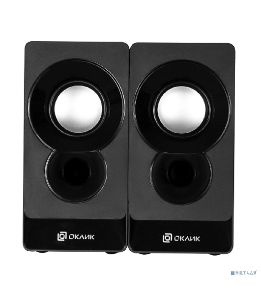 Акустическая система Oklick OK-165 2.0 черный 6Вт