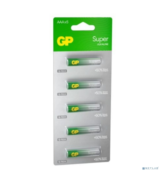 Алкалиновые батарейки GP Super Alkaline G-Tech 24А ААA - 1 шт. на отрывных блистерах