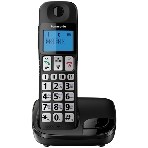 Телефон беспроводной (DECT) Panasonic KX-TGE110RUB черный АОН, фото 1