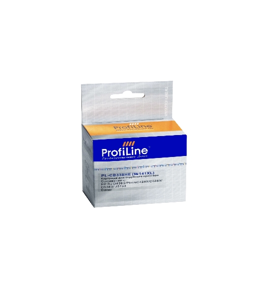 Картридж струйный ProfiLine PL-CB338HE №141XL для принтеров HP DJ D4263/D4363/Officejet J5783/J6413/Photosmart C4283/C4483/C4583/C5283C/D5363 Color водные