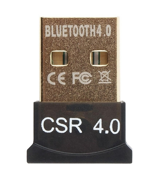 Адаптер Bluetooth Gembird, BTD-MINI5, ультратонкий корпус, v.4.0, 50 метров, до 24 Мбит/сек, USB