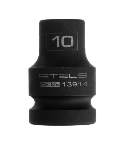 Головка ударная шестигранная Stels 10 мм, 1/2', CrMo