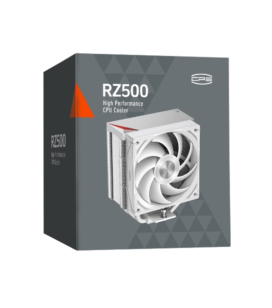 Кулер для процессора PCCooler RZ500 белый 120мм алюминий+медь 2200rpm 32db 4-pin 250W 155мм