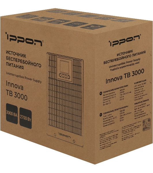 Источник бесперебойного питания Ippon Innova TbE 3000 2700Вт 3000ВА черный