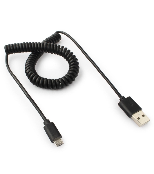 Кабель Cablexpert USB2.0 Pro, AM/microBM 5P, 1.8м, витой, черный, пакет (CC-mUSB2C-AMBM-6)