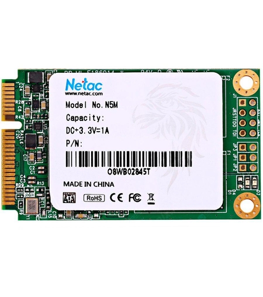 Накопитель SSD Netac N5M, 2048GB, mSATA, R/W 545/500