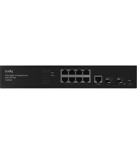Коммутатор Cudy GS2008S2, 8×1 Гбит/с, 2×1 Гбит/с SFP