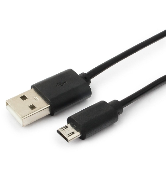 Кабель Cablexpert USB2.0 Pro, AM/microBM 5P, 1.8м, витой, черный, пакет (CC-mUSB2C-AMBM-6)