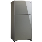 Холодильник Sharp SJ-XG60PGSL серебристый двухкамерный 422/178л морозилка сверху, No Frost, фото 1