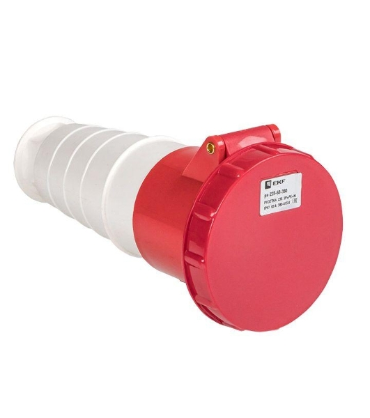Розетка кабельная 63А 380В 3P+РЕ+N IP67 (235) EKF ps-235-63-380