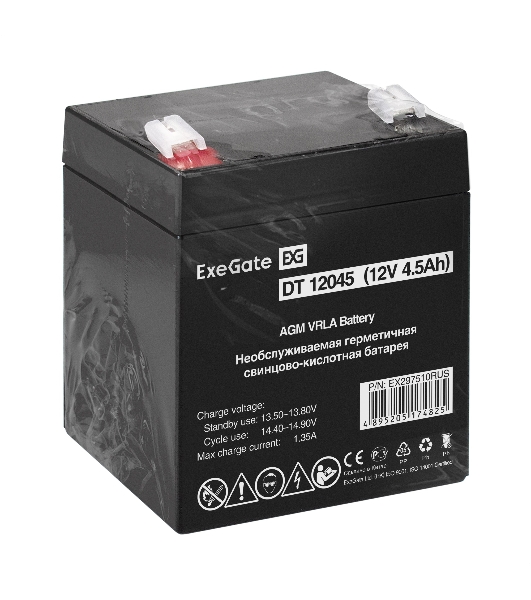 Аккумуляторная батарея ExeGate DT 12045 (12V 4.5Ah, клеммы F2)