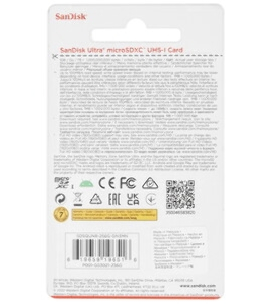 Флеш карта MICRO SDXC 256Gb UHS-I SDSQUNR-256G-GN3MN SANDISK