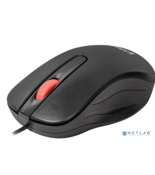 Мышь проводная Defender Point MM-756 черный, 1000 dpi, USB, кнопки - 3