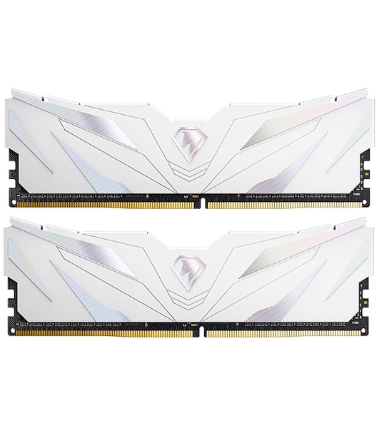 Оперативная память NETAC, DDR4, 16GB (2x8GB), 3200MHz, CL16, DIMM, с радиаторами, белый