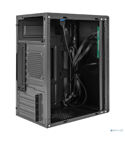 Компьютерный корпус Minitower ExeGate BAA-408U (mATX, без БП, 2хUSB/1хUSB 3.0, HD Audio, черный)