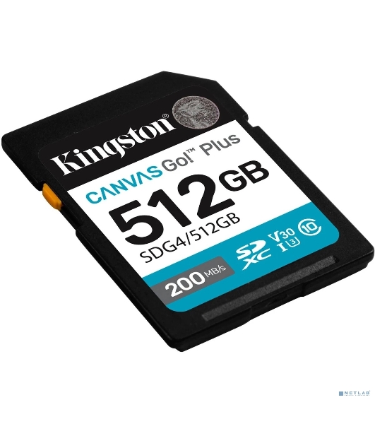 Флеш карта SDXC 512Gb Kingston SDG4/512Gb Canvas Go! Plus w/o adapter
