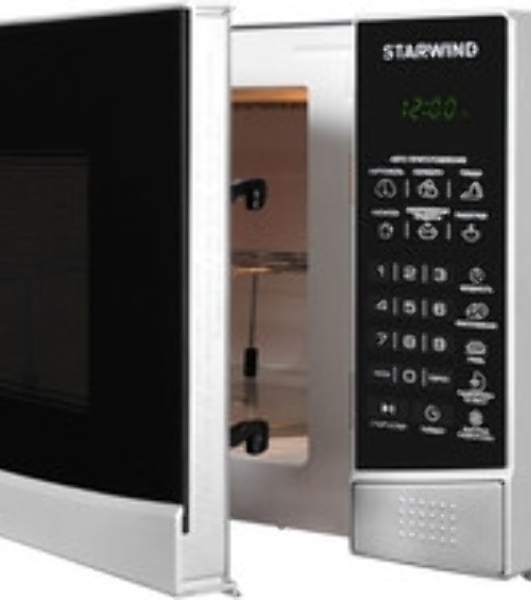Микроволновая печь Starwind SMW3120 серебристый/черный, 20 л, 700 Вт, переключатели - сенсор