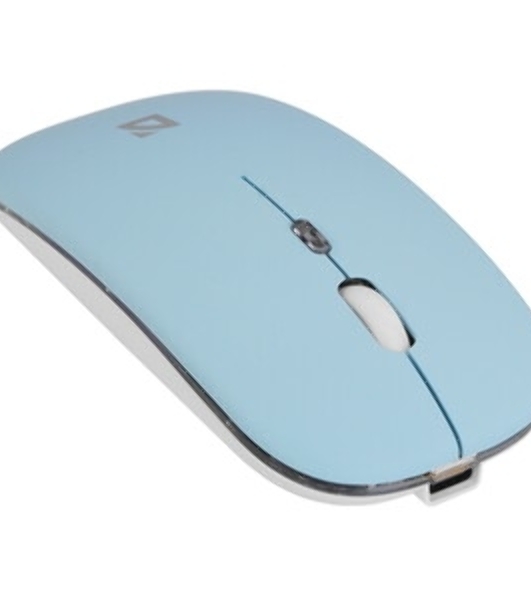 Мышь беспроводная Defender Coda MB-261 голубой, 1600 dpi, радиоканал, Bluetooth, USB, кнопки - 4