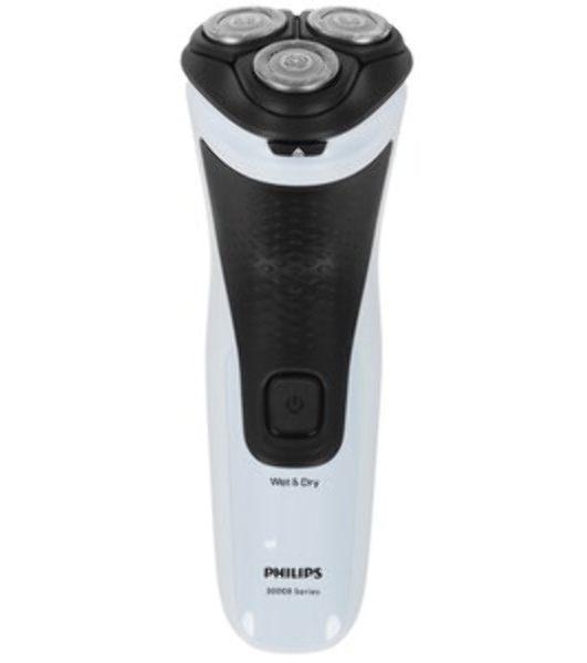 Электробритва роторная Philips X3003/00 реж.эл.:3 питан.:аккум. голубой/черный