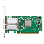 Плата сетевого контроллера MELLANOX ConnectX-5 VPI adapter card, EDR IB (100Gb/s) and 100GbE, dual-port QSFP28, PCIe3.0 x16, tall bracket, ROHS R6, фото 1