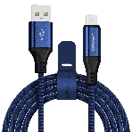 Кабель Crown USB - microUSB CMCU-3103M blue, фото3