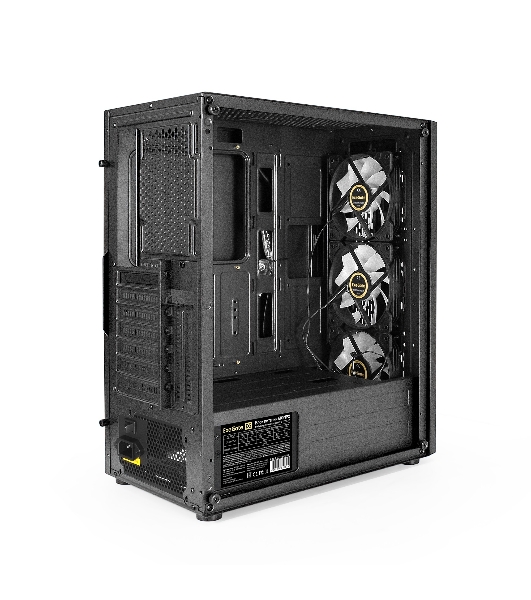 Компьютерный корпус Miditower ExeGate EVO-9205-NPX600 (ATX, БП 600NPX с вент. 12 см, с окном, 1*USB+1*USB 3.0, аудио, 3 вент. 12см с RGb подсветкой)