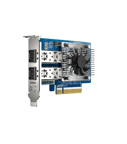 Двухпортовая сетевая карта QNAP Expansion Card 25 GbE SFP28, PCIe Gen4 x8