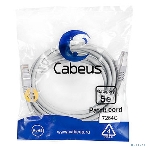 Шнур комм. Cabeus, кат. 5е, экр., F/UTP, RJ45/RJ45, PVC, AWG24, 3м, серый, фото 1