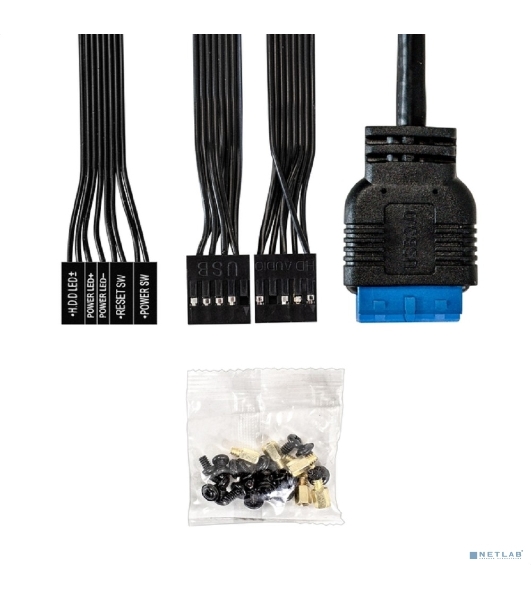 Компьютерный корпус Minitower ExeGate BAA-408U (mATX, без БП, 2хUSB/1хUSB 3.0, HD Audio, черный)
