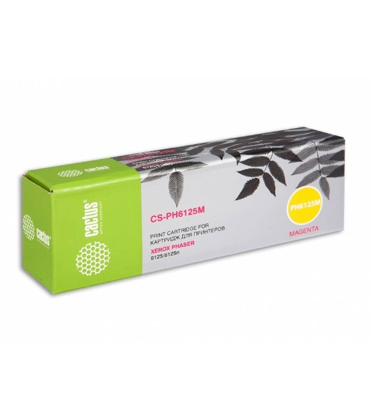 Картридж лазерный Cactus CS-PH6125M (106R01336) пурпурный (1000 стр.) для Xerox 6125/6125n