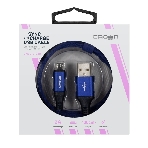 Кабель Crown USB - microUSB CMCU-3103M blue, фото2