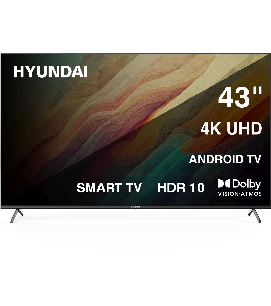 Телевизор Hyundai 43' H-LED43BU7009 черный LED UHD 60Hz Smart TV