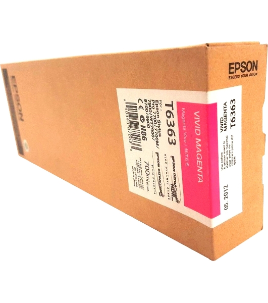 Картридж струйный Epson C13T636300 пурпурный (700 мл) для Stylus 7700, 7890, 7900, 9700, 9890, 9900, WT7900