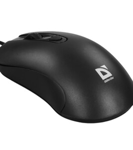 Мышь проводная Defender Classic MB-230 черный, 1600 dpi, USB, кнопки - 4
