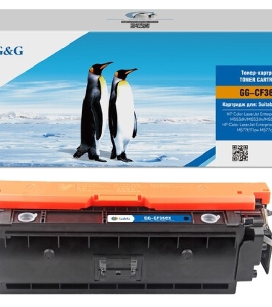 Картридж лазерный G&G GG-CF360X черный (12500 стр.) для HP CLJ M553N/M553DN/M553X/M577C/M577Z/M577F/M577DN