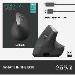Мышь беспроводная/проводная Logitech MX Vertical графитовый, 4000 dpi, радиоканал, Bluetooth, USB, кнопки - 6, фото24