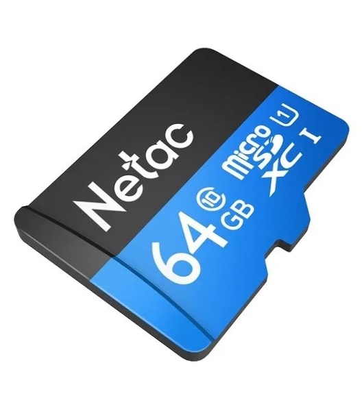 Флеш карта microSDHC 64Gb Netac P500 NT02P500STN-064G-S (без SD адаптера) 80Mb/s