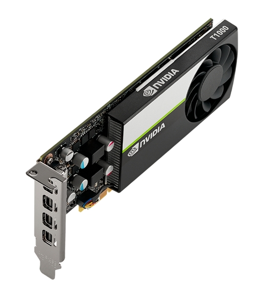 Видеокарта PNY GPU NVIDIA VCNT1000-8Gb-SB PCI-Express 3.0 x16, LP8 Gb GDDR6 128-bit, 4x Mini DP 1.4, 1x LP bracket.