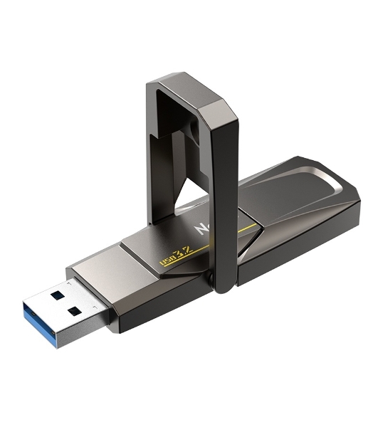 Флешка USB Netac US5 1Tb USB 3.2+TypeC Solid State Flash, up to 550MB/500Mb/s