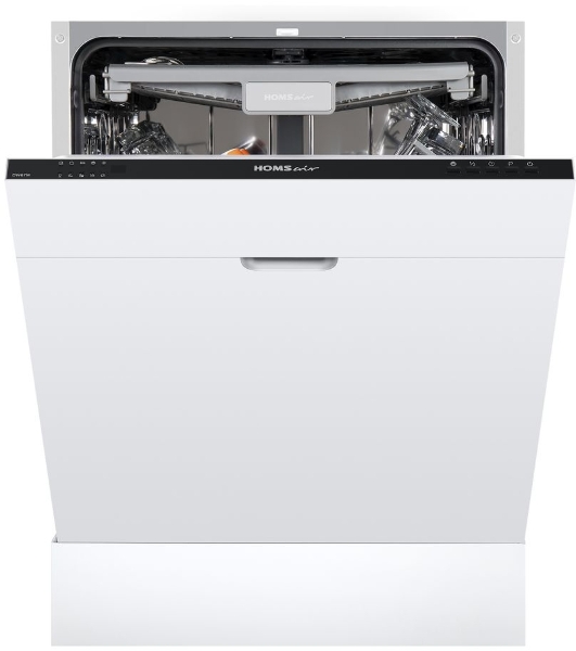 Встраиваемая посудомоечная машина HOMSair DW67M, черный, 59.8 см, 14 компл., 47 дБ, класс A++
